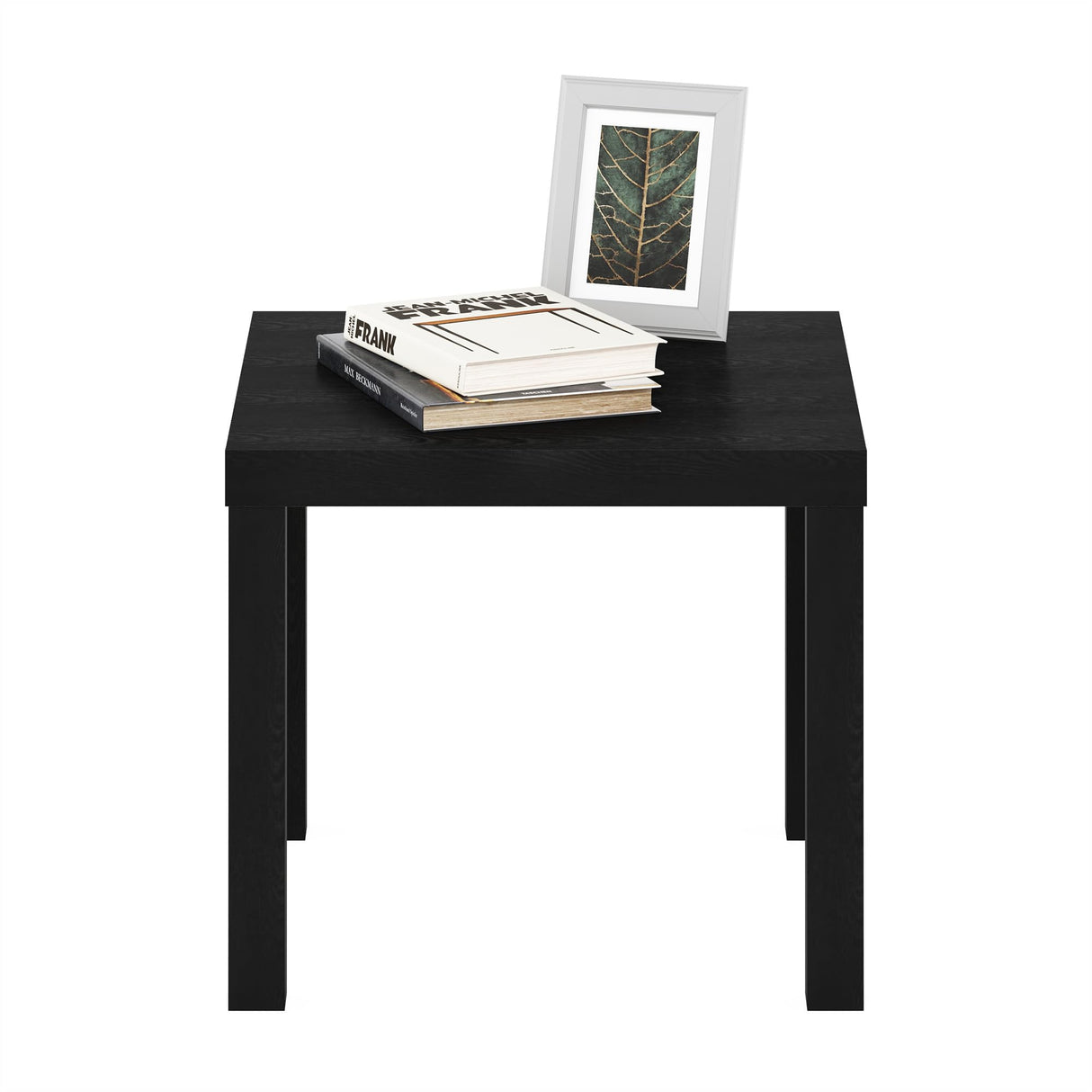 Furinno Classic Homey Square Parsons Side End Table, 1-Pack, Black Furinno