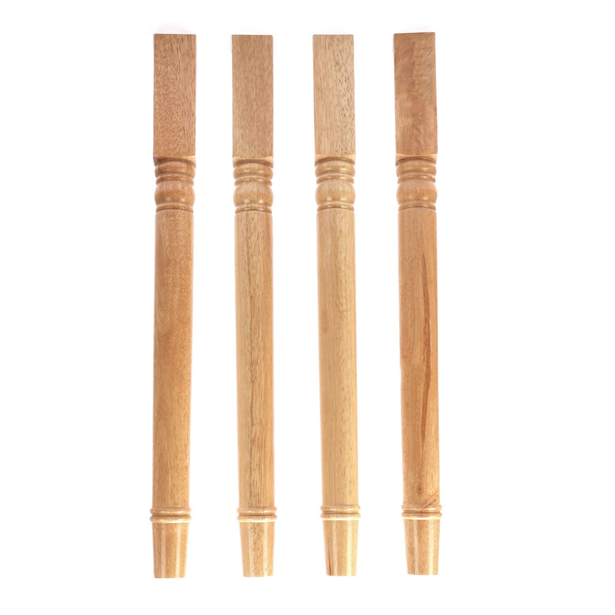 tonchean 28 inch Furniture Legs 4 Pack Turned Farmhouse Table Legs Set DIY Wood Legs Round Farmhous Legs Replacement Coffee Table Bench Dining Legs Varnish Coated tonchean