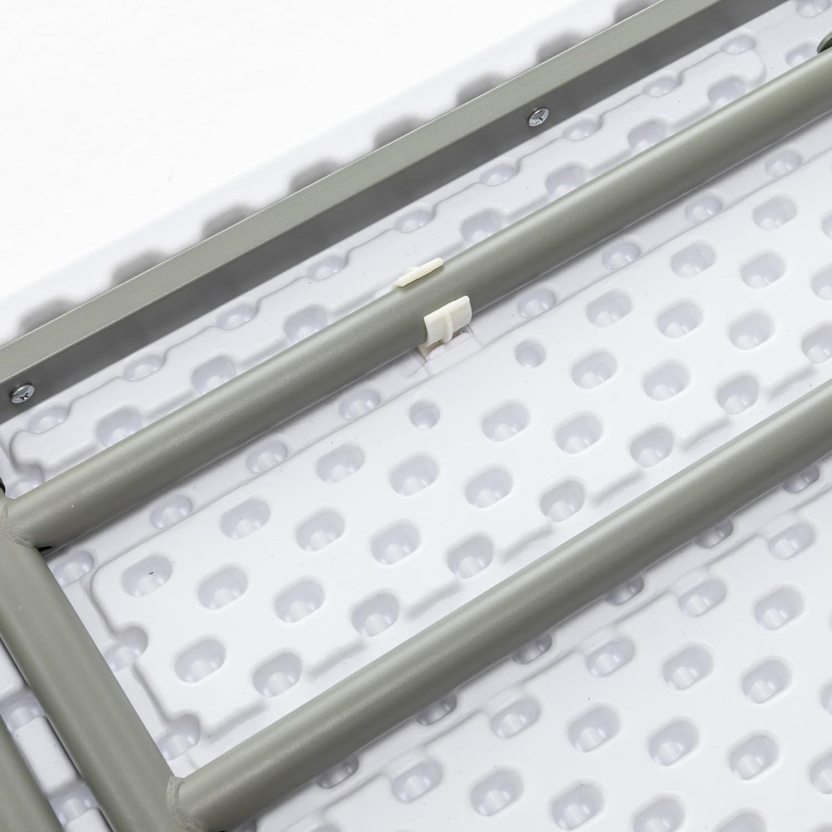 BTEXPERT 5-Foot - 60" Long White Plastic Folding Seminar Training Table Portable 18" Wide Narrow, 29" High, Events Indoor Outdoor Lightweight BTEXPERT