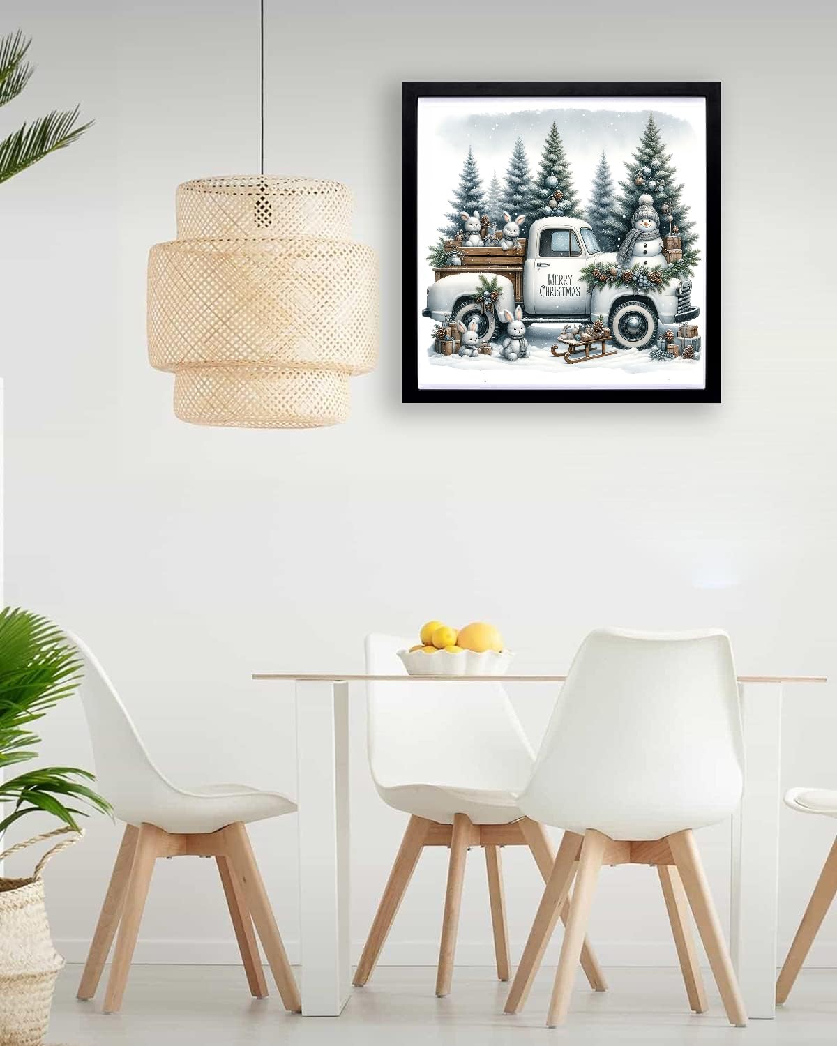 TCDZMYGS Christmas Diamond Art Kits for Adults - Truck Snowman Diamond Painting Kits for Adults,5D Round Full Drill Gem Art for Adults DIY Paint by Diamonds Dots for Home Wall Decor 13.8x13.8 inch TCDZMYGS