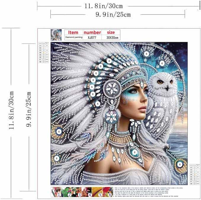 ZQEATRY Special Shape Diamond Art Kits for Adults,5D Diamond Painting Kits for Animal Eagle,DIY Crystal Rhinestones Gem Art for Adults Home Wall Decoration 12×12 Inch ZQEATRY