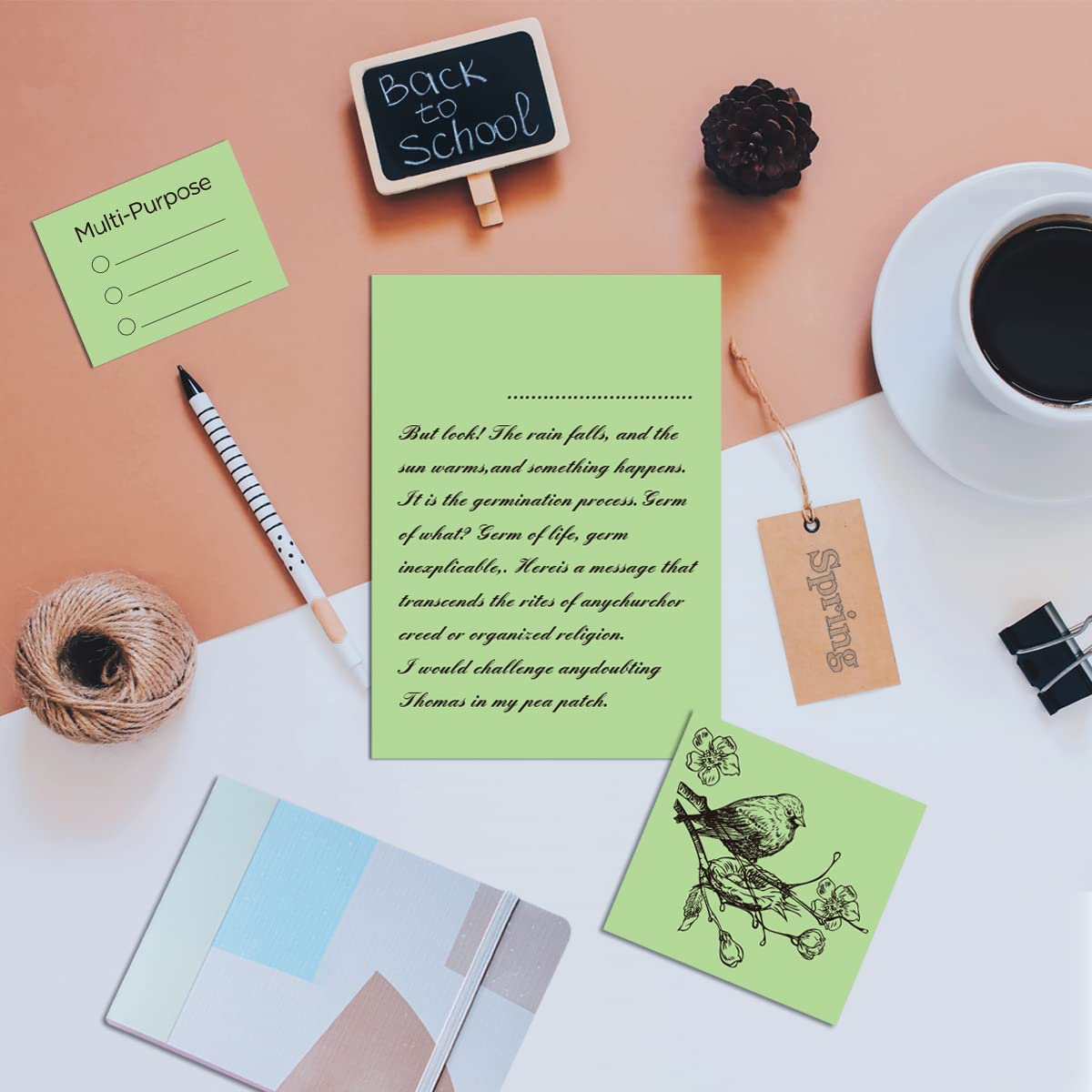 WritePads Veritas Colored Copy Paper, Green Colored Printer Paper 8.5” x 11”, 20 lb / 75 GSM, 200 Sheets (1 Reams) Computer Paper, Multi-Purpose paper, Made in USA WritePads