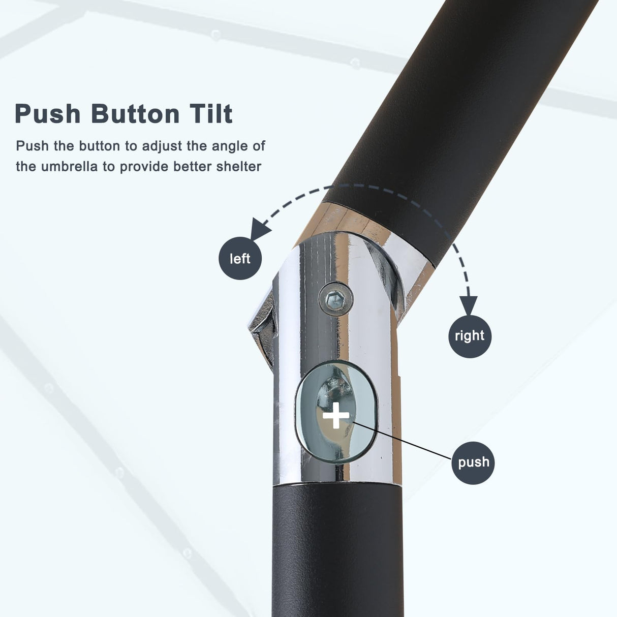 MASTERCANOPY Patio Umbrella with 32 Solar LED Lights for Outdoor Market Table -8 Ribs(7.5ft,Burgundy) MASTERCANOPY
