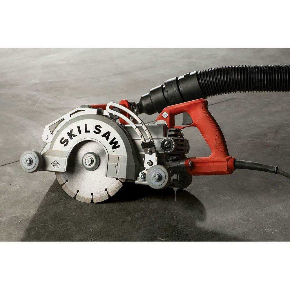 15 Amp Corded 7 in. Medusaw Aluminum Worm Drive Circular Saw for Conc P.T.S.