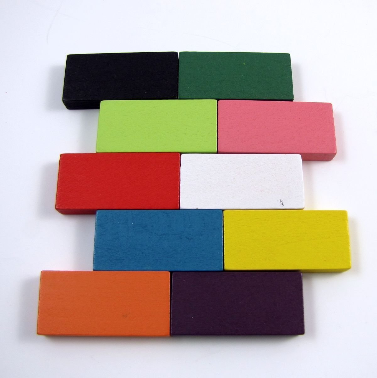 Aveks 240pcs Authentic Standard Basswood Wooden Domino Blocks Set, Kids Educational Racing Toy Tile Games(12 Colors) Aveks