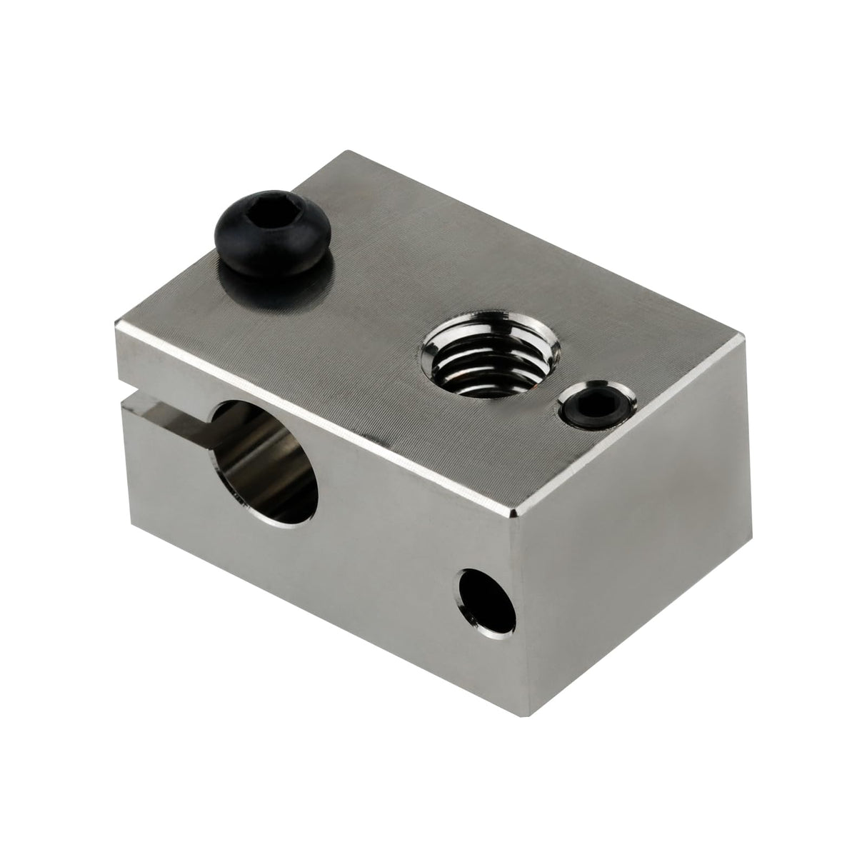 POLISI3D 500℃ High Temperature Plated Copper Heater Block Compatible with PT100 Cartridge Sensor Version V6 Hotend Titan Aero Extruder Prusa i3 MK3 MK3S 3D Printer (Copper) POLISI3D