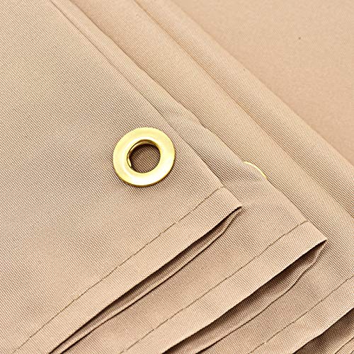 Tangkula 17x7 Ft Universal Pergola Replacement Canopy, Outdoor Canopy Shade Cover w/ 6 Copper Grommets & 4 Straps, Sun-protective Polyester Replacement Cover for Pergola Structure (Cover Only) (Beige) Tangkula