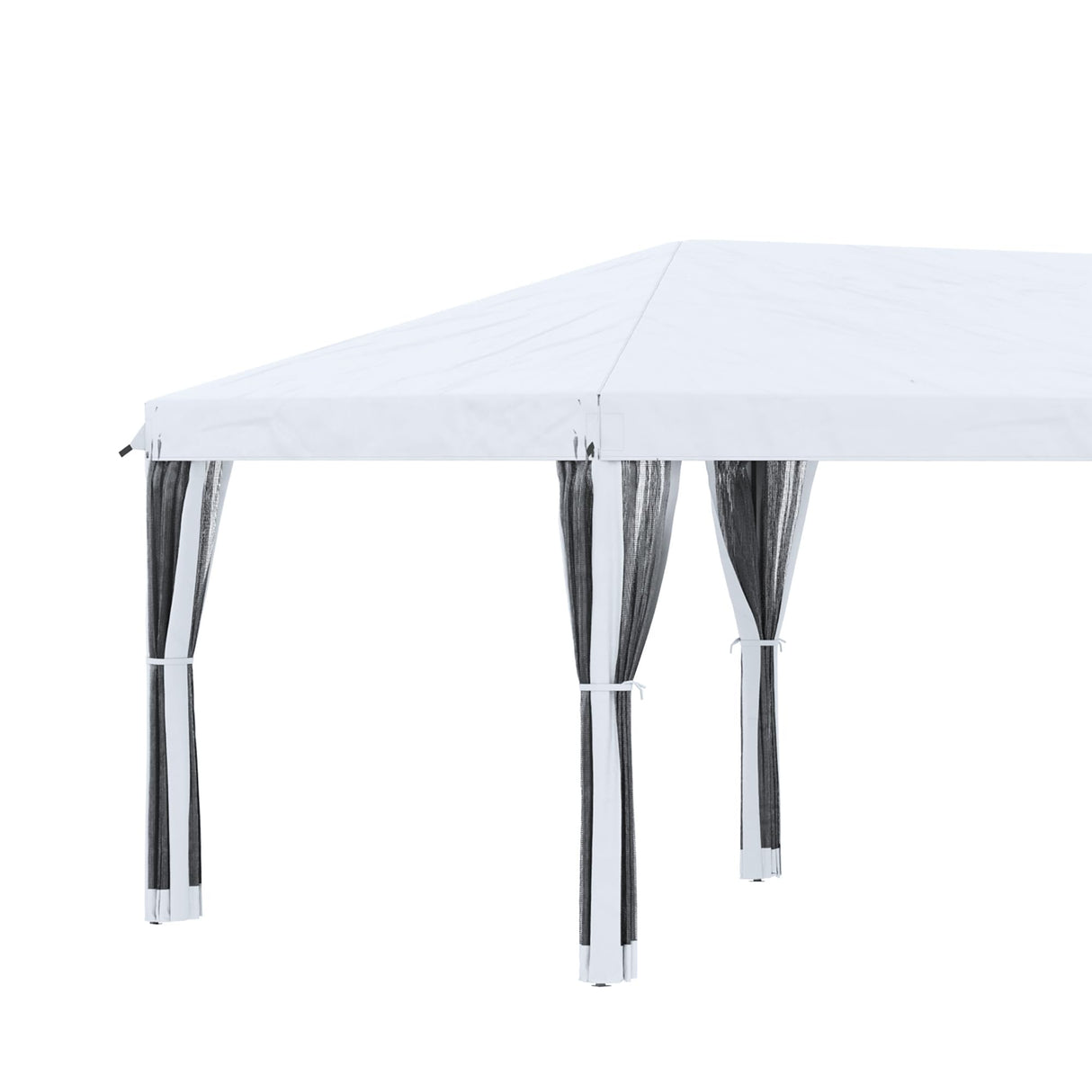 Outsunny 10' x 20' Pop Up Canopy Tent with Netting, Heavy Duty Large Party Tent, Instant Sun Shelter with Carry Bag for Backyard Garden Patio, Cream White Outsunny