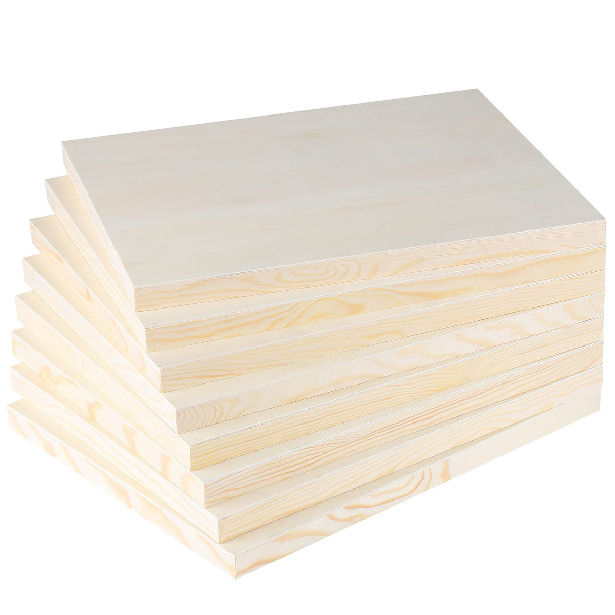 ADXCO 8 Pack Wood Panels 11 x 14 inch Wooden Canvas Board Unfinished Wooden Panel Boards for Painting, Arts, Pouring Use with Oils, Acrylics ADXCO