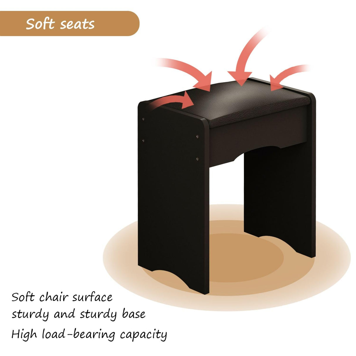 MOUMON Vanity Desk Vanity Mirror Makeup Desk with Lights, Vanity Desk with Mirror and Lights, Makeup Vanity with Drawers and Shelves, Crystal MOUMON