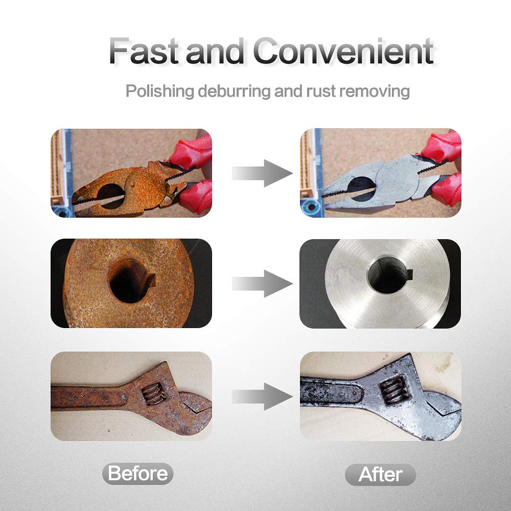 NYXCL 60Pcs Sanding Discs Set, 2 inch Quick Change Sanding Discs with 1/4" Holders, Die Grinder Surface Conditioning Burr Rust Paint Removal NYXCL