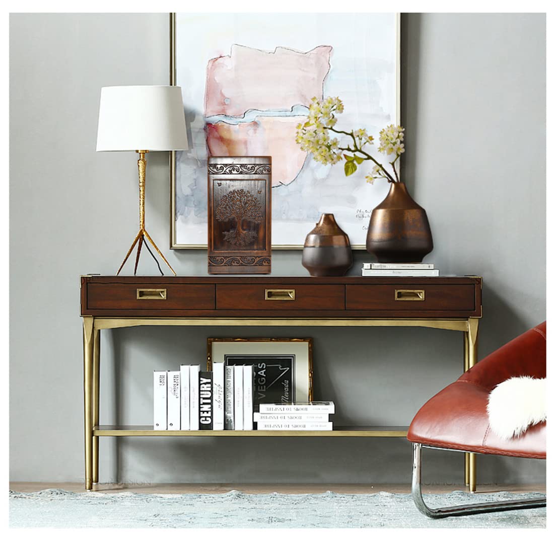 engmvwod Handmade Wooden Engraved Urn for Human Ashes 250lbs Adult Male Female Satin Bag Tree of Life Cremation urns pet dog cat Box engmvwod