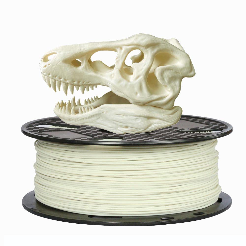 CC3D PLA Max Bone White PLA Filament 1.75 mm 1KG 3D Printer Filament 2.2LBS 3D Printing Material Stronger Pro Plus + Filament Ivory White Bone Color CC3D