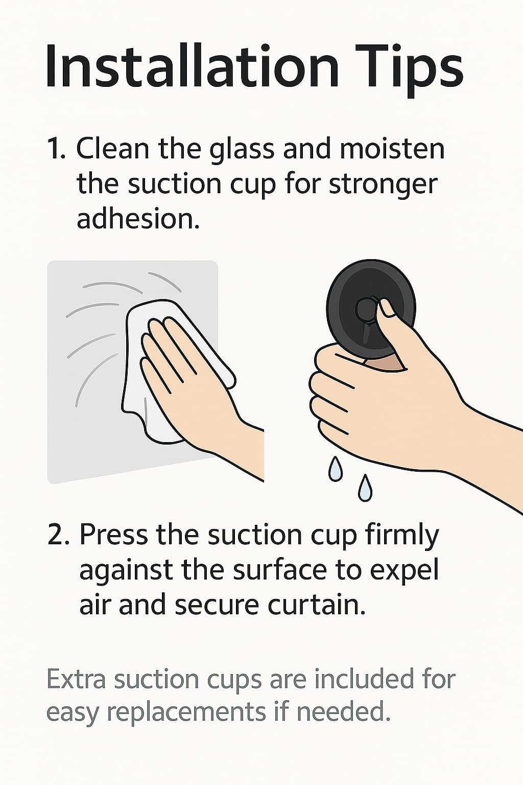 DREAM ART Anywhere Portable Blackout Curtain/Adjustable Blackout Shades/Temporary Blackout Blinds with Suction Cups for Nursery,Children Kids Bedroom or Travel Use,Black,1 pc W51xL71Inch(130X180cm) DREAM ART