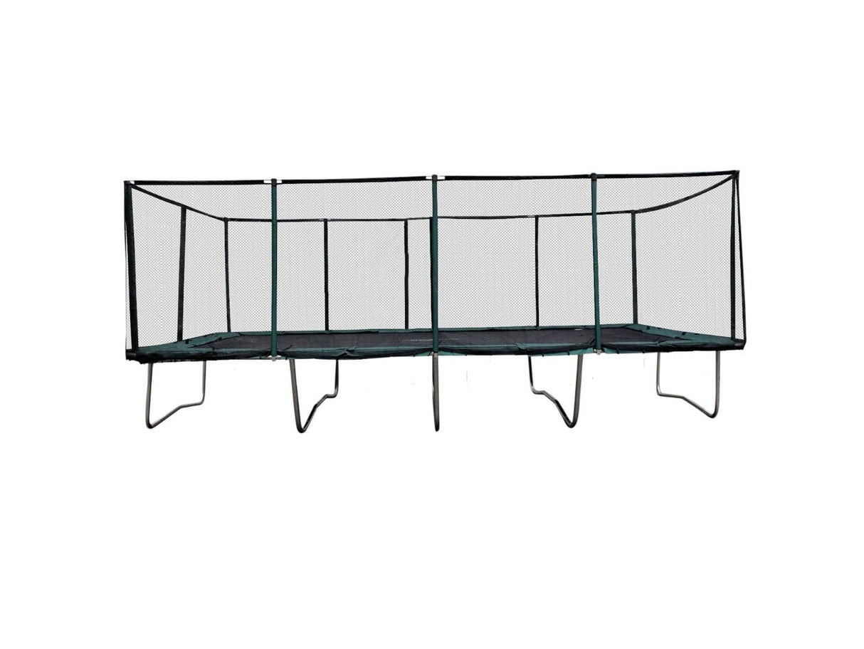 Galactic Xtreme Outdoor Rectangle Trampoline with Net Enclosure 10x20 Ft - Gymnastics Trampoline with 750lbs Jumping Capacity - Commercial Grade for Kids and Adults Galactic Xtreme