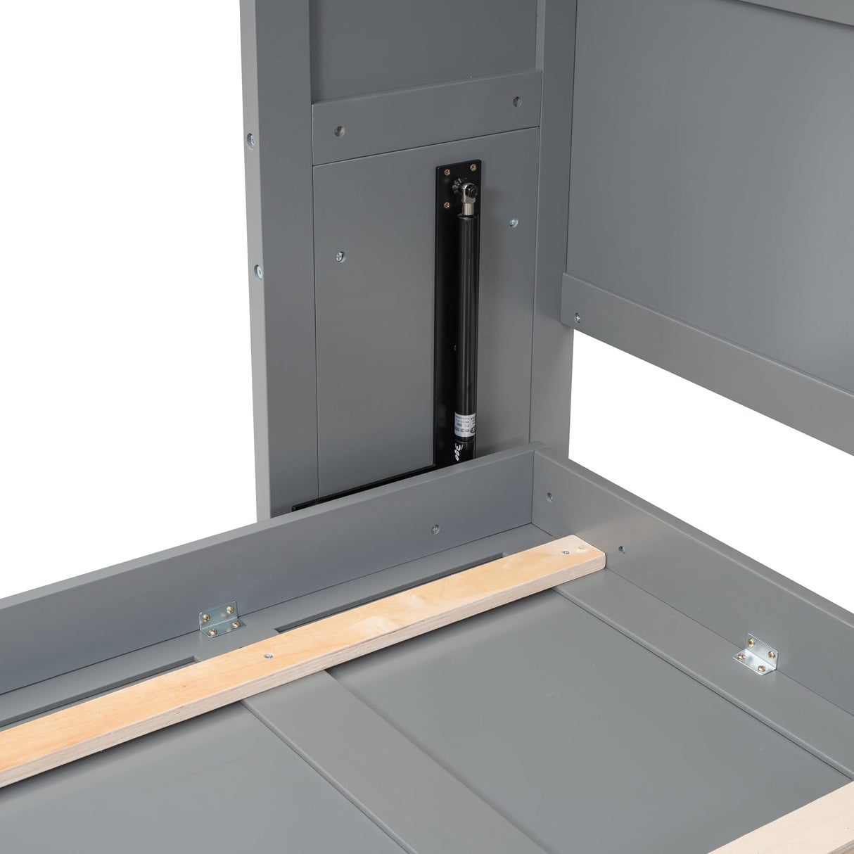 Queen Size Murphy Bed Frame, Foldable Cube Cabinet Queen Platform Bed, Modern Murphy Bed, Space-Saving Wall Bed for Guest Room or Home Office, No Box Spring Needed, Noise Free (Grey) Harper & Bright Designs