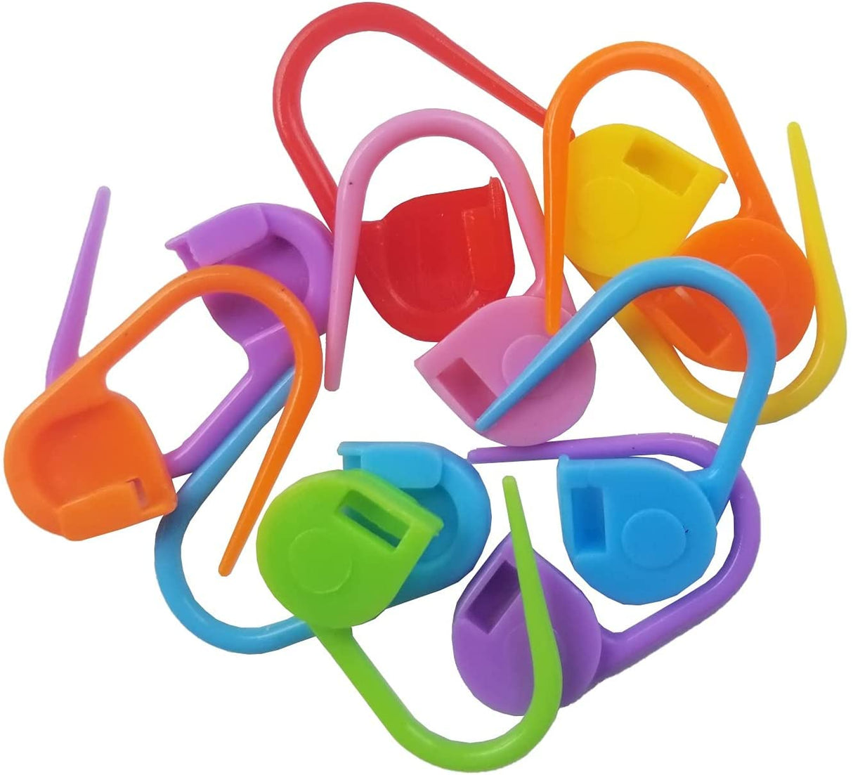 Lily Sugar'n Cream 100% Cotton Yarn 6-Pack Bundle with Bella's Crafts Stitch Markers (Pastel Ombres) Bella's Crafts