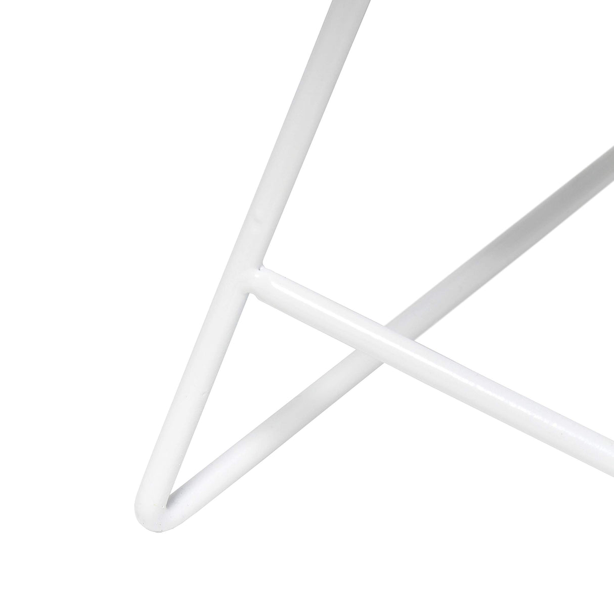 Simple Designs LT2066-WOW 14" Down to the Wire Metal Table Lamp with Fabric Shade, White with White Shade Simple Designs