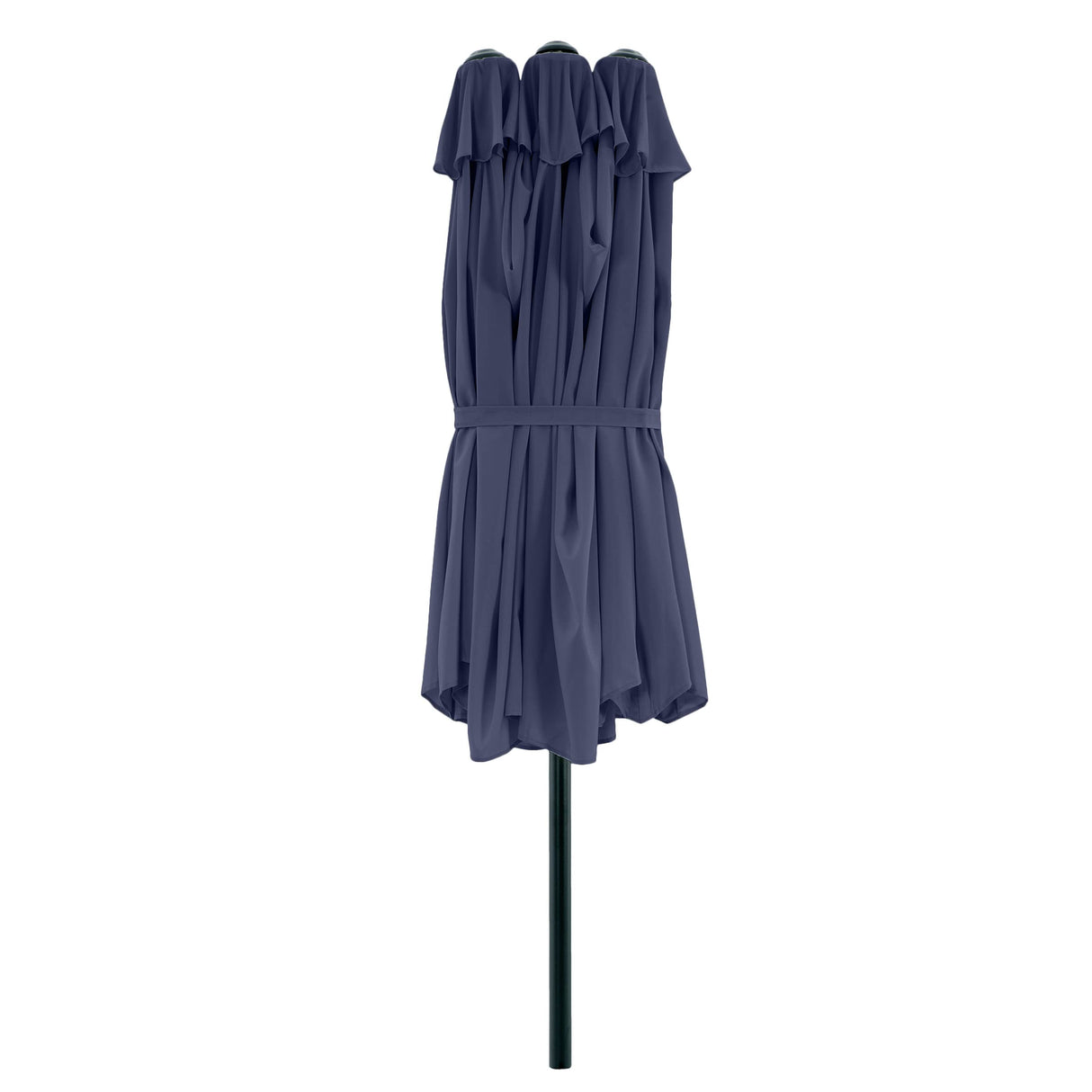 Pure Garden 50-LG1284 15' Double Sided Market Umbrella, Navy Blue Pure Garden