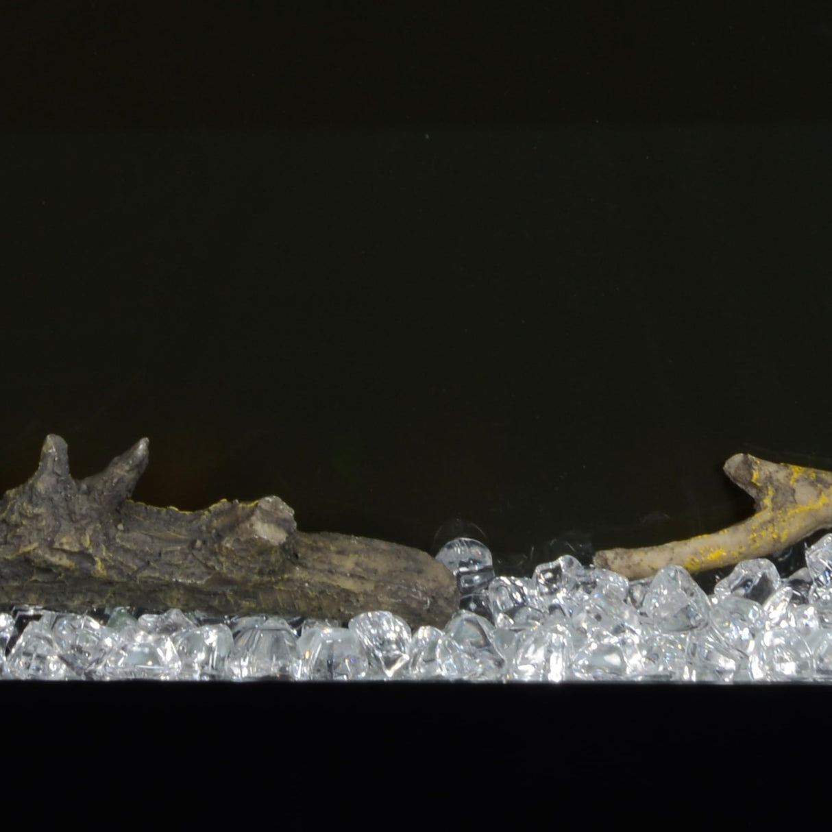 HOMCOM 40" Electric Fireplace Recessed and Wall Mounted with Remote Control, 1500W Fireplace Heater with 8H Timer, Adjustable Flame Color and Brightness, Log and Crystal HOMCOM