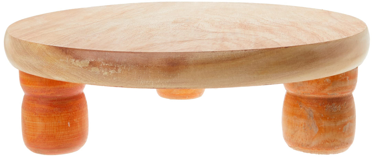 Tabakh Manual Wooden Roti Chapati Flatbread Tortilla Presser Maker with Rolling Pin, 10-Inch Ckitze