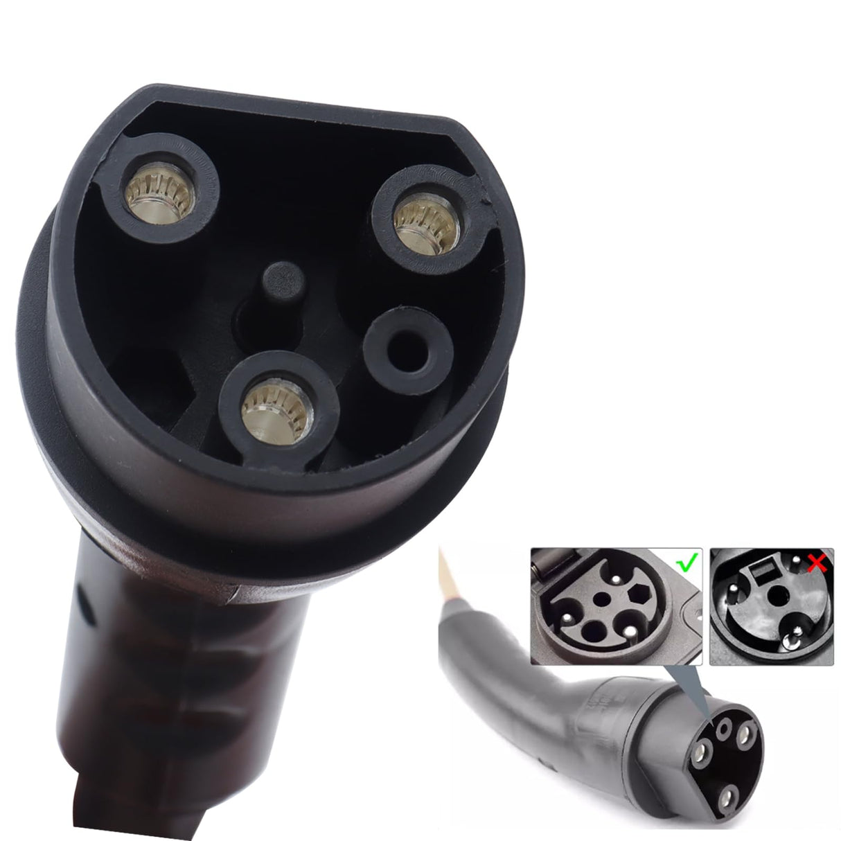 2.04.0620 Charging Power Cord Compatible with Evolution ICON EV Golf Carts 120V 3 Pin Charge Cable Assembly Replacement# ST-031016-PT JINGTAO88