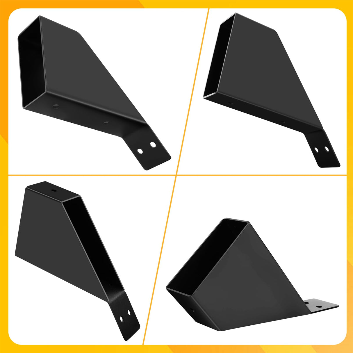 Pergola Brackets,8Pcs 45-Degree Angle Support Bracket, Pergola Bracket and 64-Piece Screws Fit for 2''x4'' Wood Posts, pergola kit Can Be Used for Gazebos Garages Patios Tree Houses Kartols