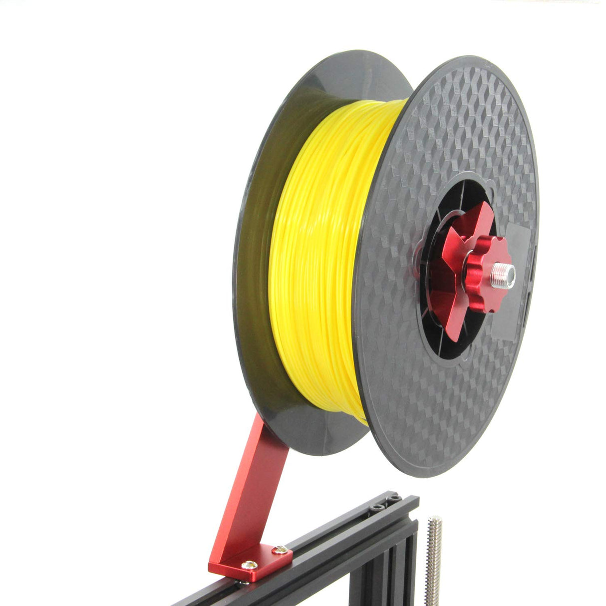 Zeberoxyz 3D Printer Filament Holder Rotate Spool with Base Filament Mount Rack Bracket Used for TPU/PLA/ABS/Nylon/Wood 3D Printing Material-Not included Filament (Rotate Spool with Base) Zeberoxyz