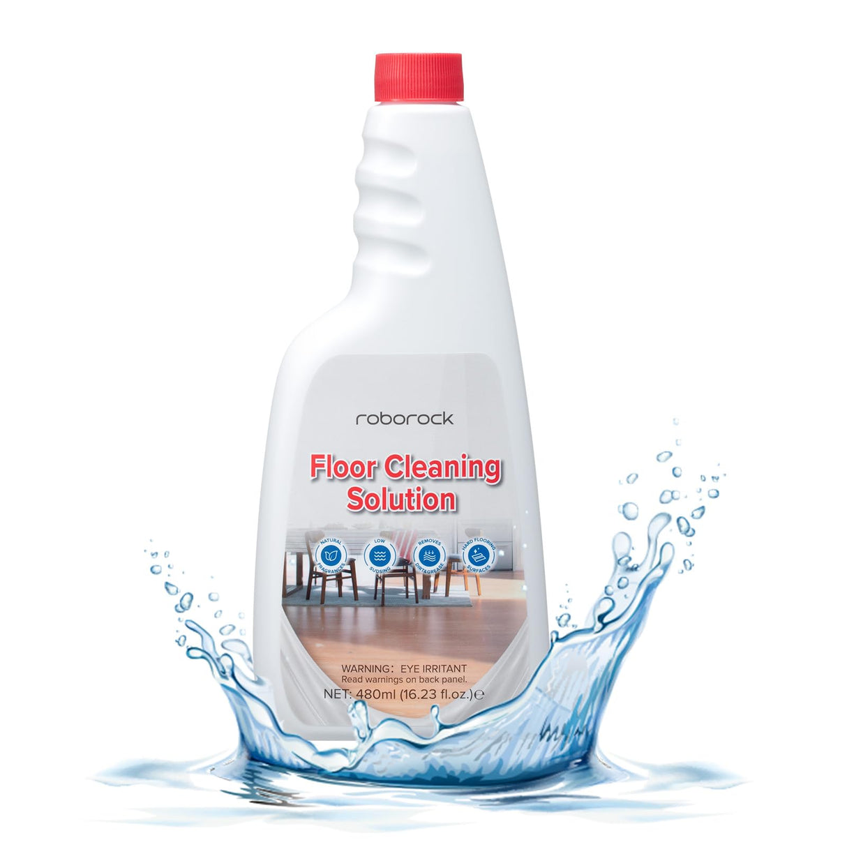 roborock Official Floor Cleaning Solution, Floor Cleaner for Hardwood Tile Hardfloor, Compatible Robot Vacuums with Mopping and Wet Dry Vacuum, 16.2 FL OZ, Dilution Ratio 1:200 roborock