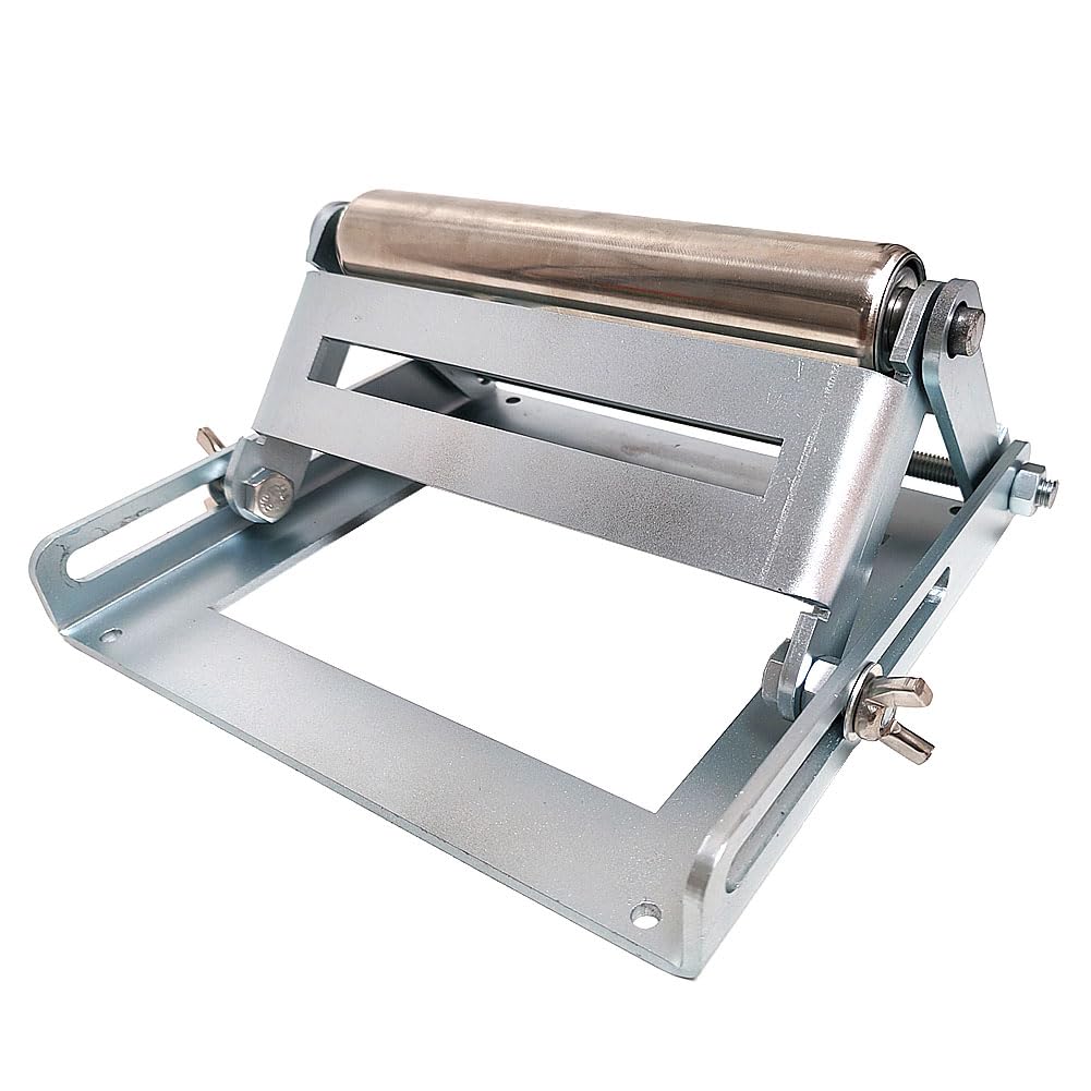 Adjustable Miter Saw Roller Stand, Adjustable Cutting Machine Support Frame, Roller Stand for Woodworking. 280 Lbs Capacity and Height Adjustment From 2.3 Inches To 5.3 Inches WUXIANCILANG