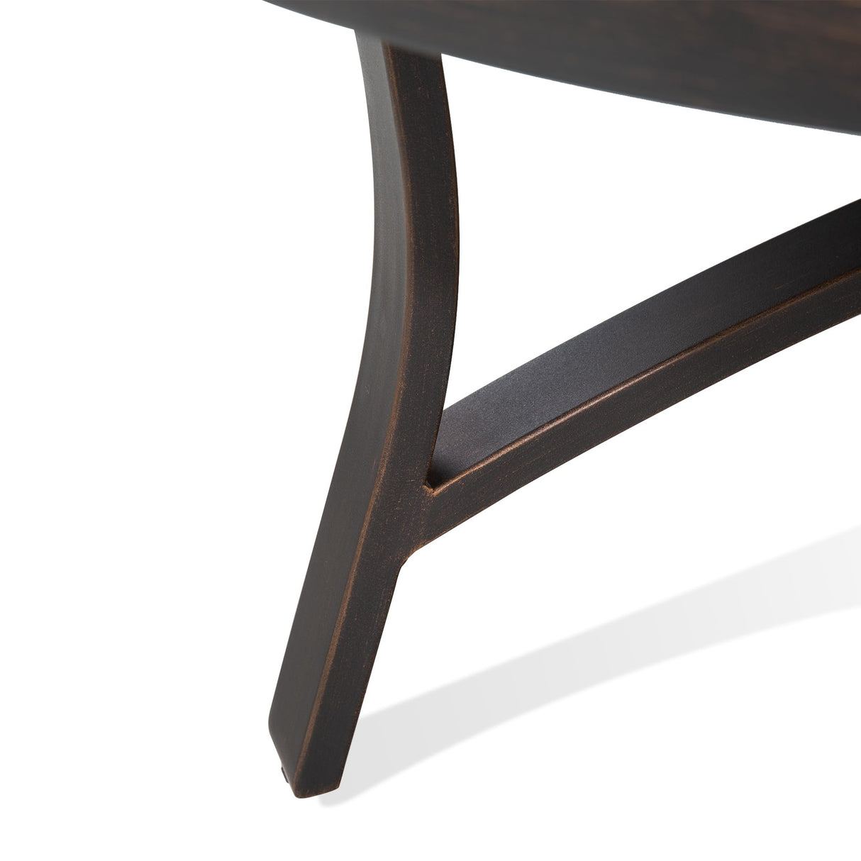 Ulax furniture 45-Inch Round Patio Coffee Table, Durable Aluminum Outdoor Side Table with Weather-Resistant Design for Garden, Deck, or Backyard Ulax furniture