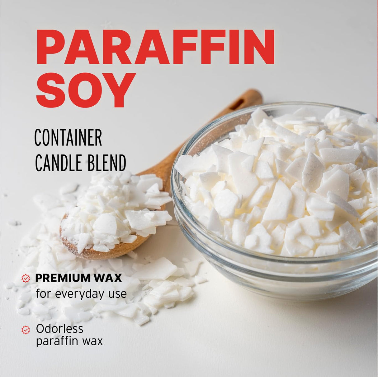 Blended Waxes, Inc. Soy Blend Paraffin Wax for Candle Making, Single Pour, Easy-to-Use Pastilles, Premium Mix of Paraffin & Soy Wax for Candles, Odorless & White, 20 lb BW Blended Waxes, Inc.