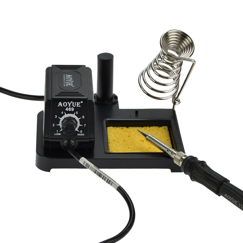 Aoyue 469 Variable Power 60 Watt Soldering Station with Removable Tip Design- ESD Safe Aoyue