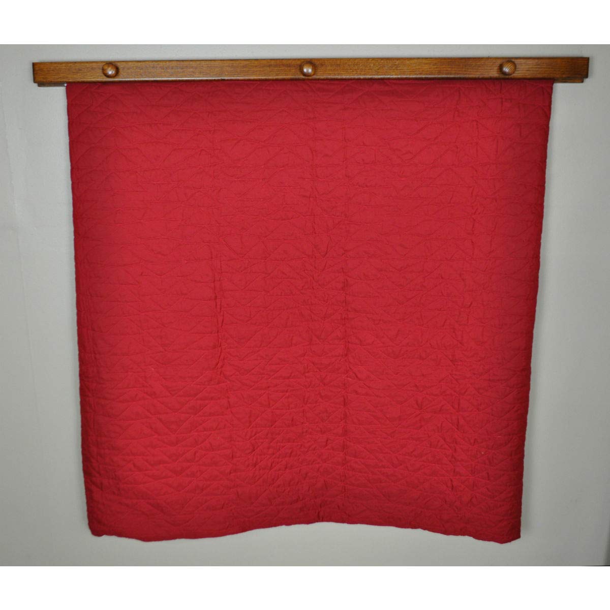 Hope Woodworking RRD Quilt Hanger for Wall for Display (36") Amish Made Wooden Quilt Rack Wall Mount - Rustic Tapestry Quilt Wall Hangers (Oak Wood, Michaels Stain, 36" Long) Hope Woodworking