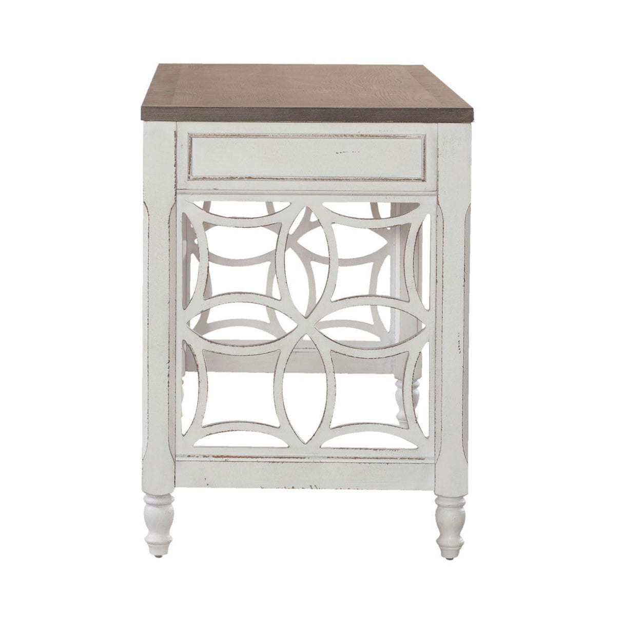 LIBERTY FURNITURE INDUSTRIES, INC. L Writing Desk European Traditional White LIBERTY FURNITURE INDUSTRIES, INC.