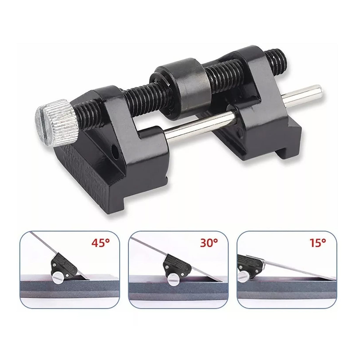 Fdit Sharpening Jig for Chisels and Planes - Cast Iron and Stainless Steel Honing Guide with Adjustable Blade Angle - Versatile Use for Woodworking Tool Sharpening Fdit