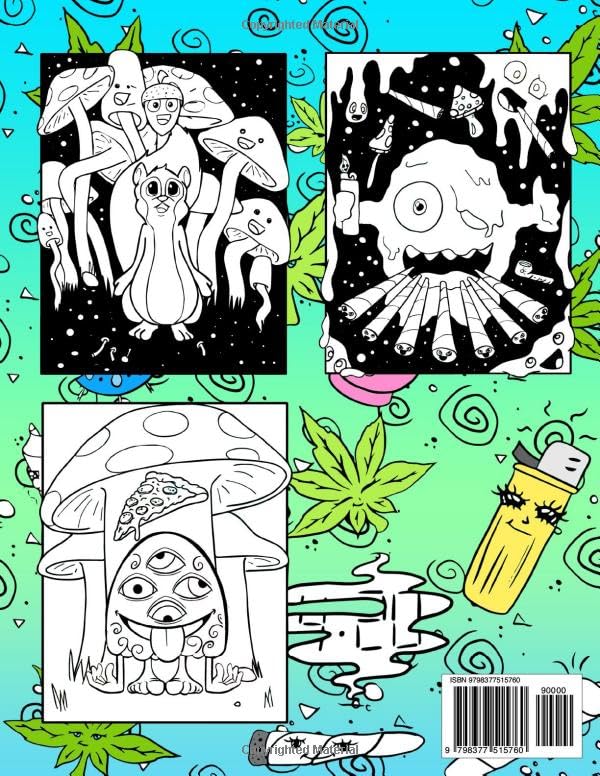 Let's Get High And Color: Stoner Coloring Book For Adults WoodArtSupply