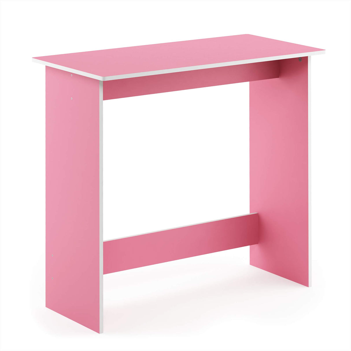 FURINNO Simplistic Study Table, Pink, 15.5 in x 31.5 in x 29.75 in (D x W x H) Furinno