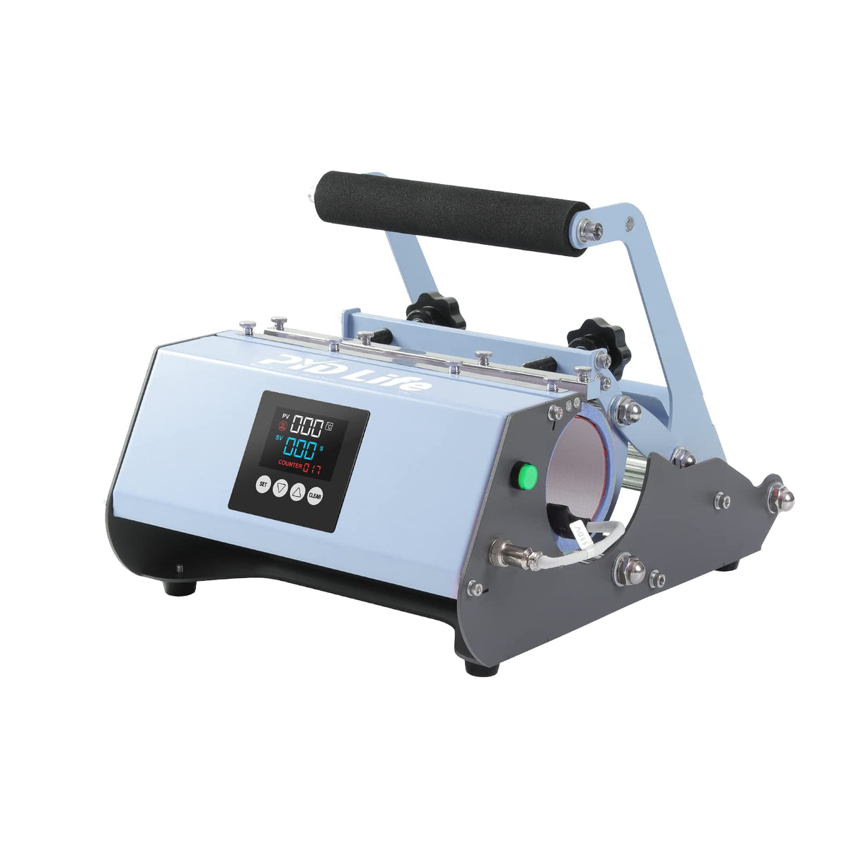 PYD Life 110 V Tumbler Heat Press Machine Blue Mug Press Machine for 30 OZ 20 OZ 16 OZ Straight Sublimation Blanks Skinny Tumbler 15 OZ 11 OZ Sublimation Ceramic Mugs Heat Transfer Print PYD Life