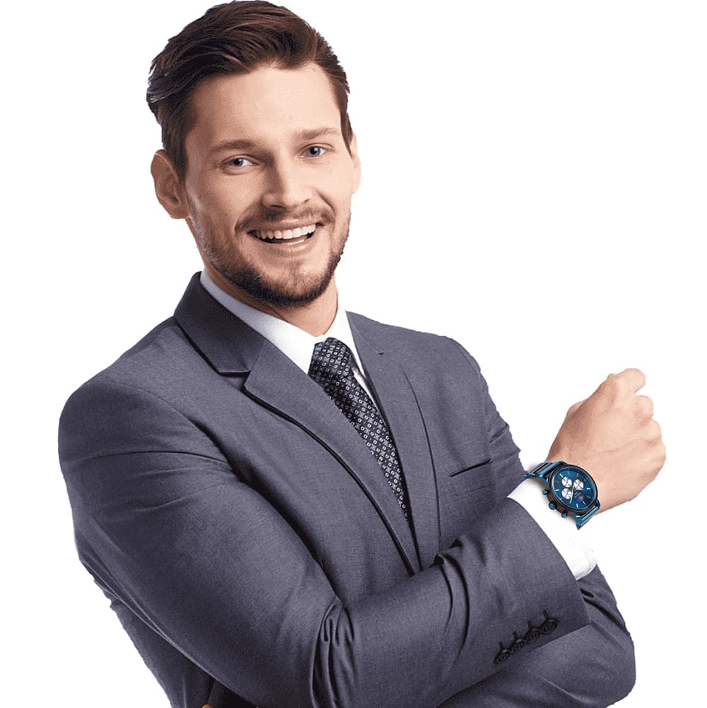 2win Engraved Wood Watch for Men Multifunctional Chronograph Custom Personalized Anniversary Watches Gifts for Him Husband Groomsmen Dad Boyfriend (A-for Son from Mom) 2win