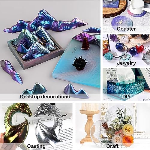 EPODA Epoxy Resin 32oz, Crystal Clear Art Casting Resin and Hardener Hard, Perfect for Beginners, Epoxy Resin Kit for Art Craft EPODA
