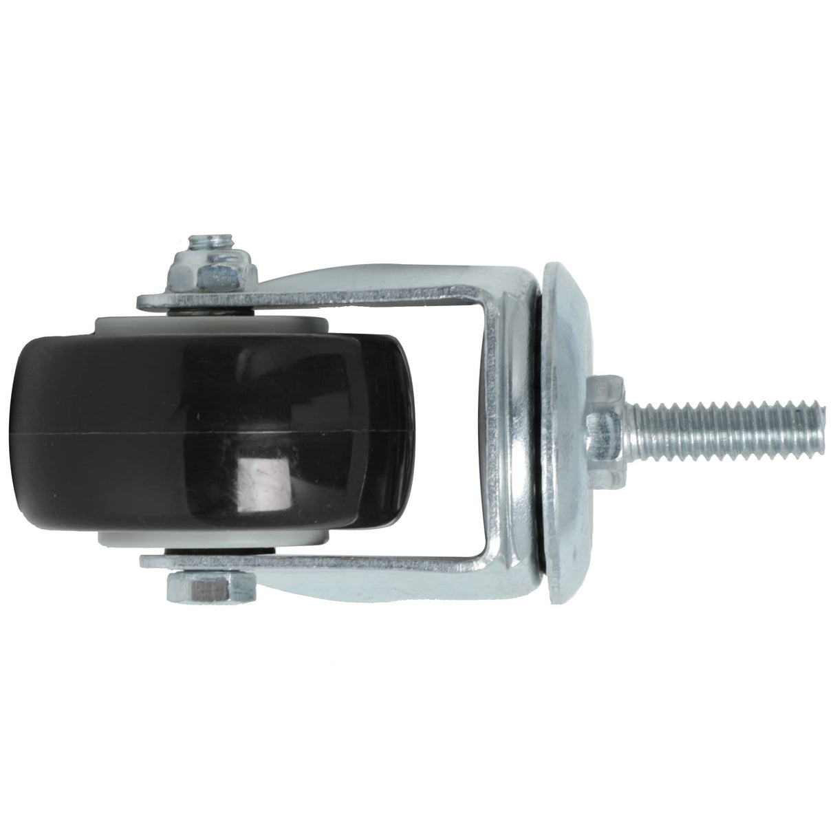 Finnhomy Stem Caster Wheels 2 Inch Heavy Duty Threaded Swivel Casters 1/4" - 20 x 1 Set of 4 for Wire Shelve Wheels P Anti-wear Smooth Casters, Black Finnhomy