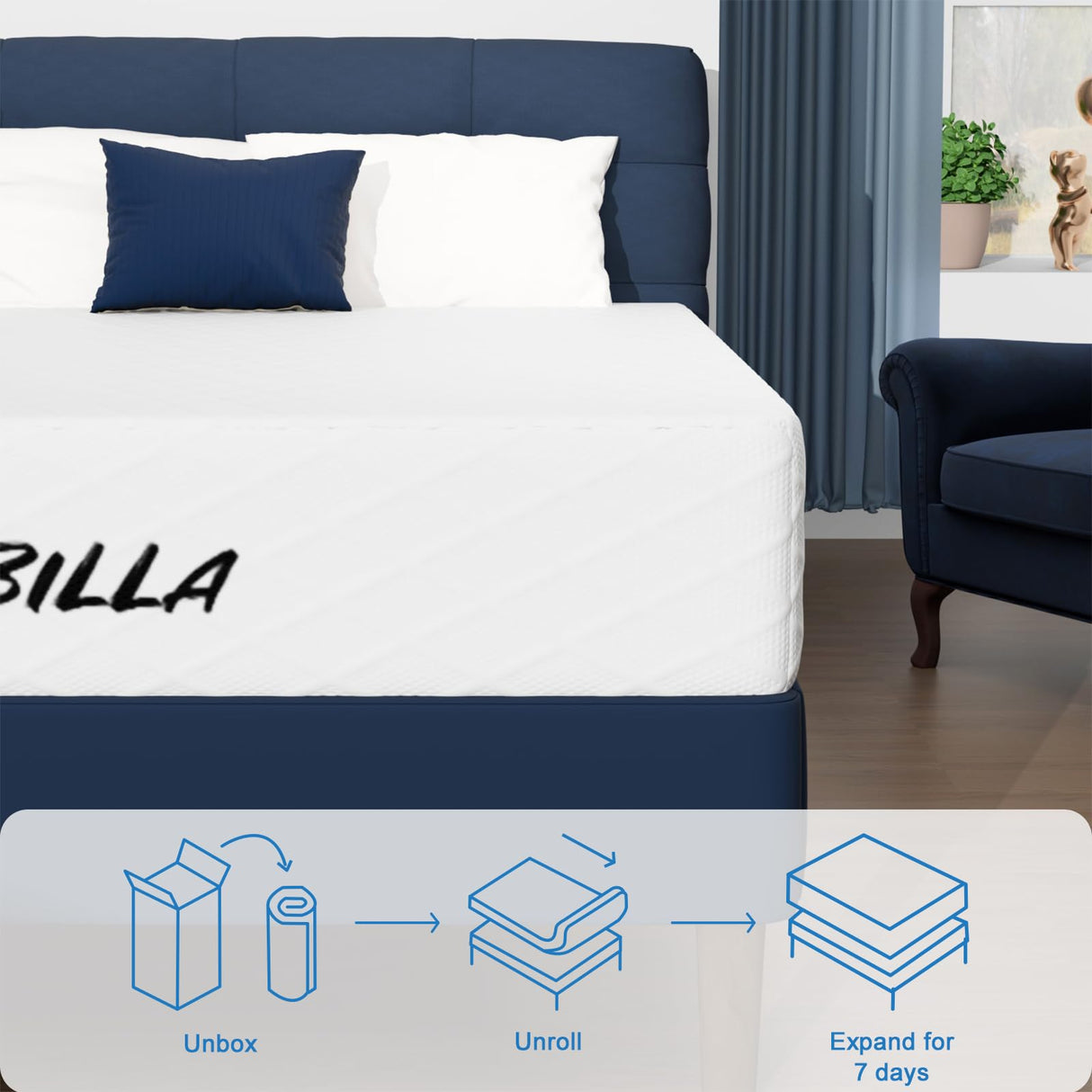 LIYIH Queen Size Mattress,10 Inch Queen Mattress,Guest Room Mattresses,Improves Sleep and Reduces Back Pain, CertiPUR-US Certified【New Version】 LIYIH