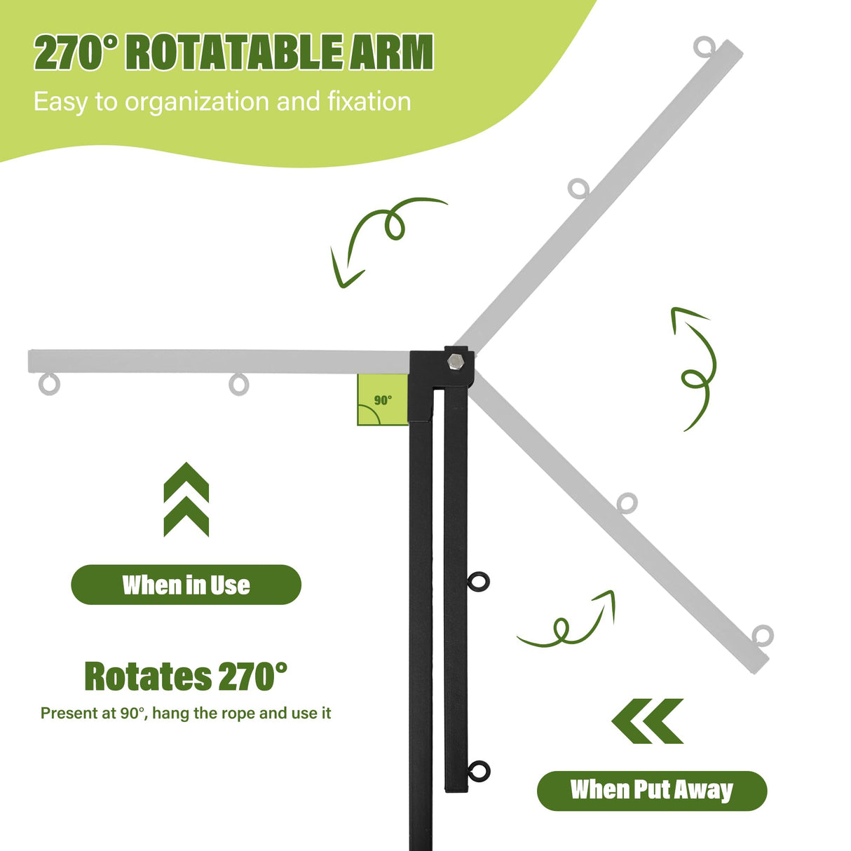 Dog Grooming Arm with Pet Grooming Hammock, getlstub 35" Pet Grooming Table Arm with Adjustable No Sit Haunch Holders, Dog Grooming Stand with Loop Noose for Small and Medium Pets getlstub