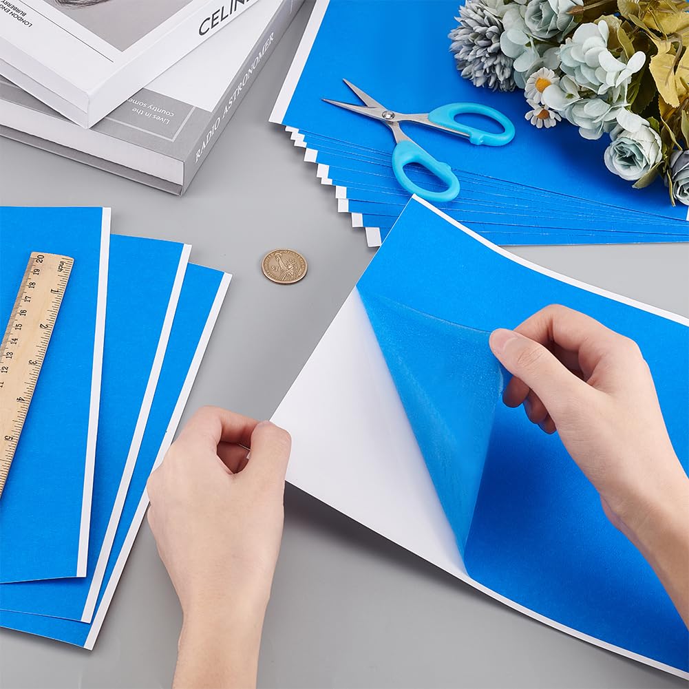 OLYCRAFT 20 Sheet Painters Tape for 3D Printers 7.9x9.8 Inch High Adhesive Tape Great for A Variety of Surfaces for Art Lab Labeling Classroom Decorations - RoyalBlue OLYCRAFT
