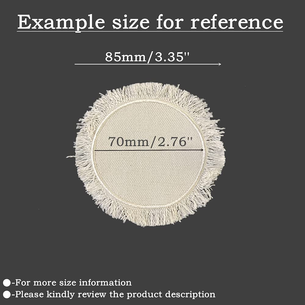 Zeloyaut 8pcs Sublimation Blanks hat/Cloth Patch for Heat Press, 100% Polyester, Custom Personalised Sublimation Photo Zeloyaut