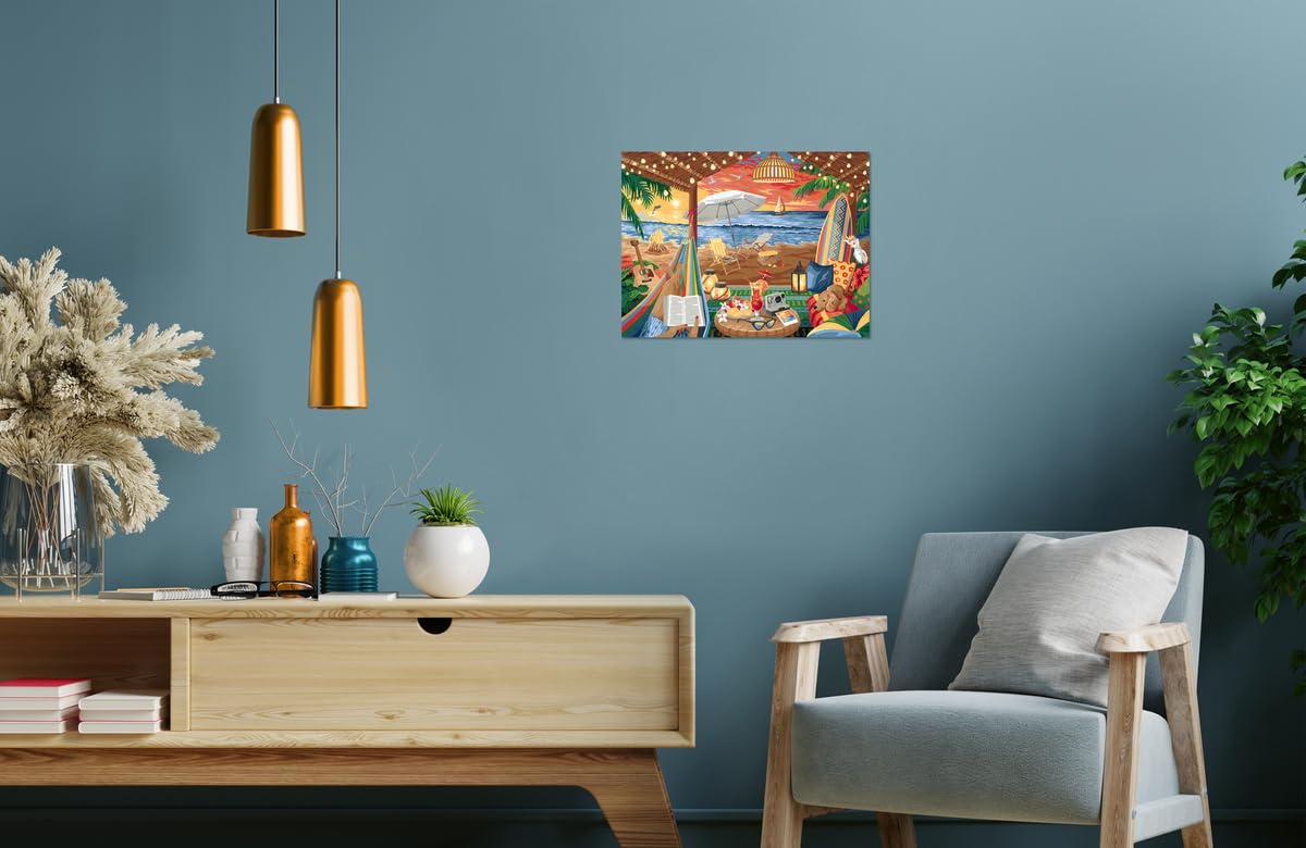 Ravensburger CreArt Cozy Cabana Paint by Numbers Kit for Adults - Painting Arts and Crafts for Ages 14 and Up Ravensburger