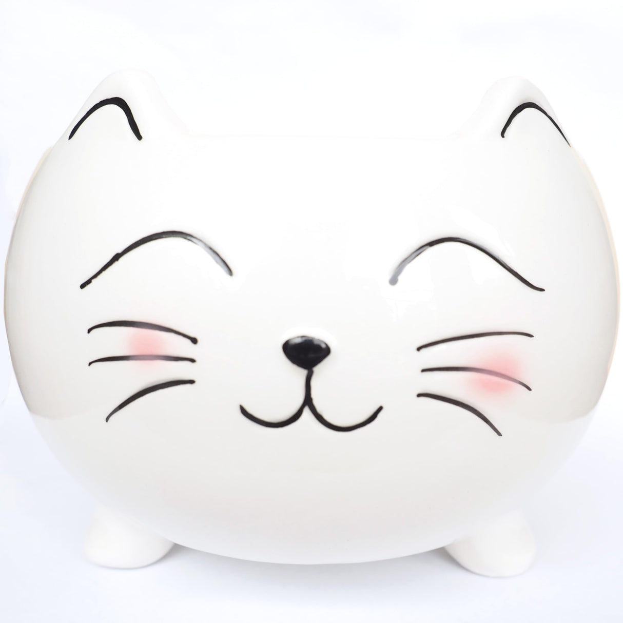 Cat Yarn Bowl for Knitting - Cute Ceramic Knitting Bowl Extra Large - Ceramic Yarn Bowl Crochet Accessories Yarn Holder Storage Gift for Knitters Funny Evovee