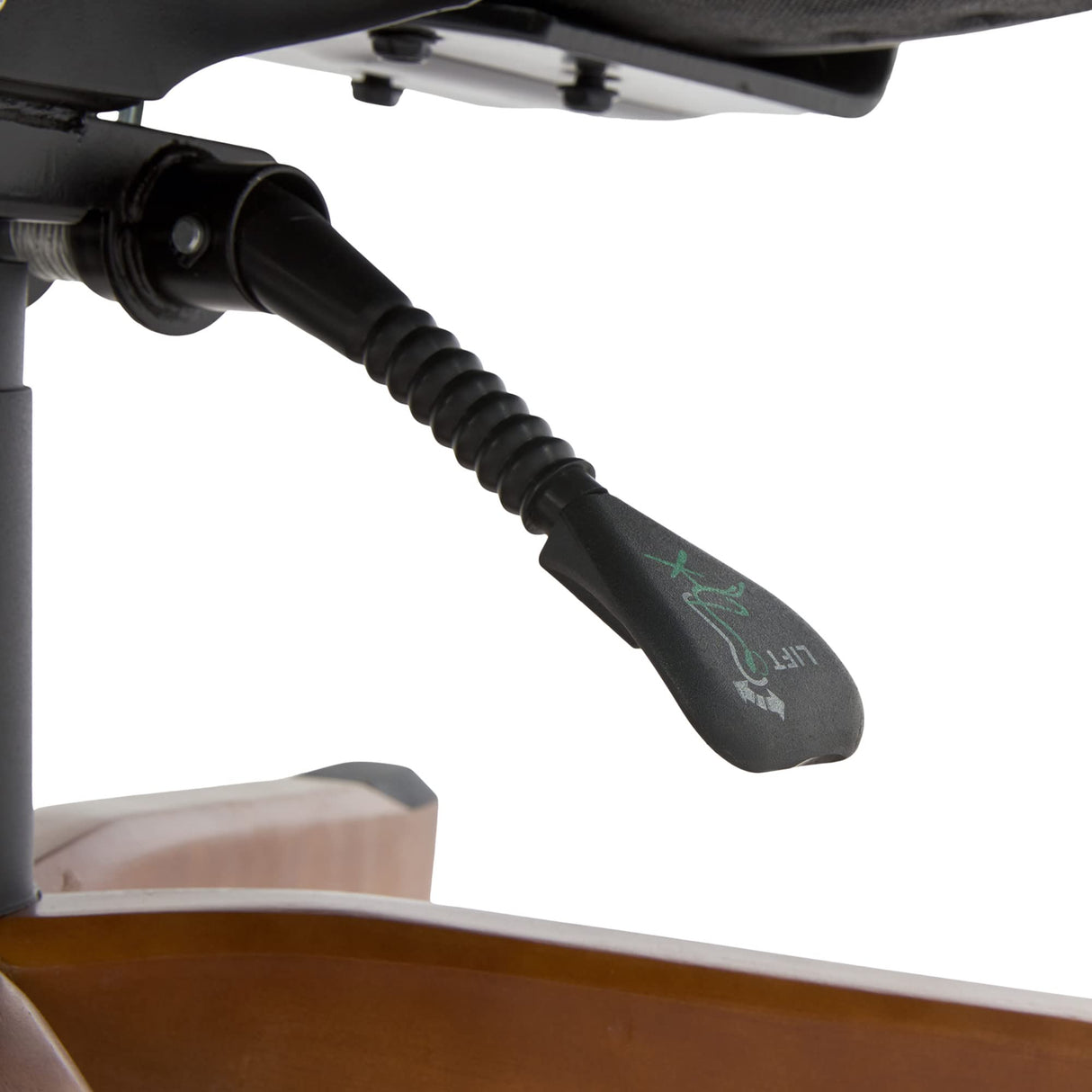 Serta Conway Big and Tall Executive Office Wood Accents, Adjustable High Back Ergonomic Computer Chair with Lumbar Support, Bonded Leather, 30.5D x 27.25W x 47H in, Black Serta