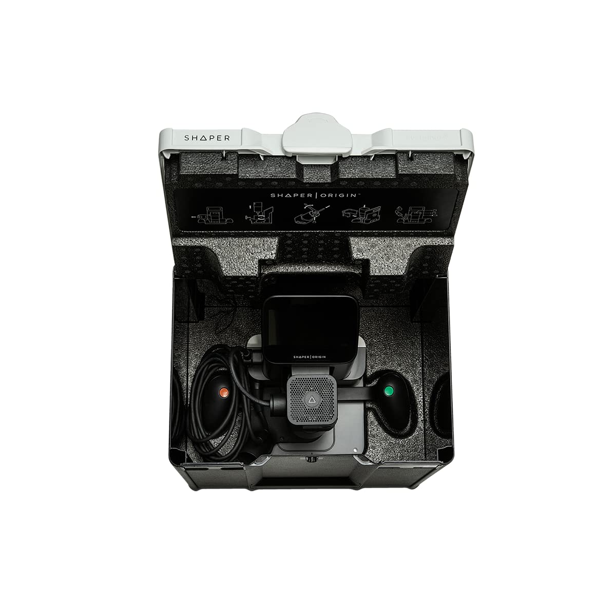 Shaper Origin Handheld CNC Router - CNC Level Precision Cutting - Portable - Inlays, Custom Joinery, Engraving, Lettering, Fine Woodworking, Depth SHAPER